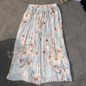 Long Floral Skirt